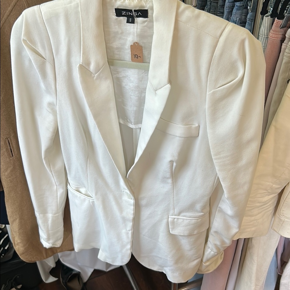 Women's Elegant White Blazer